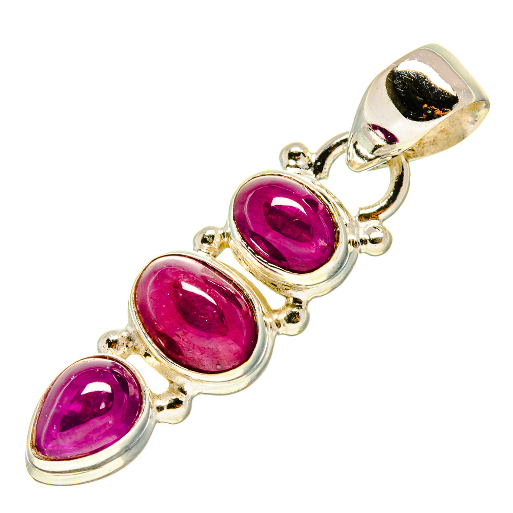 Pink Tourmaline Pendants handcrafted by Anasilvercos - PD755181