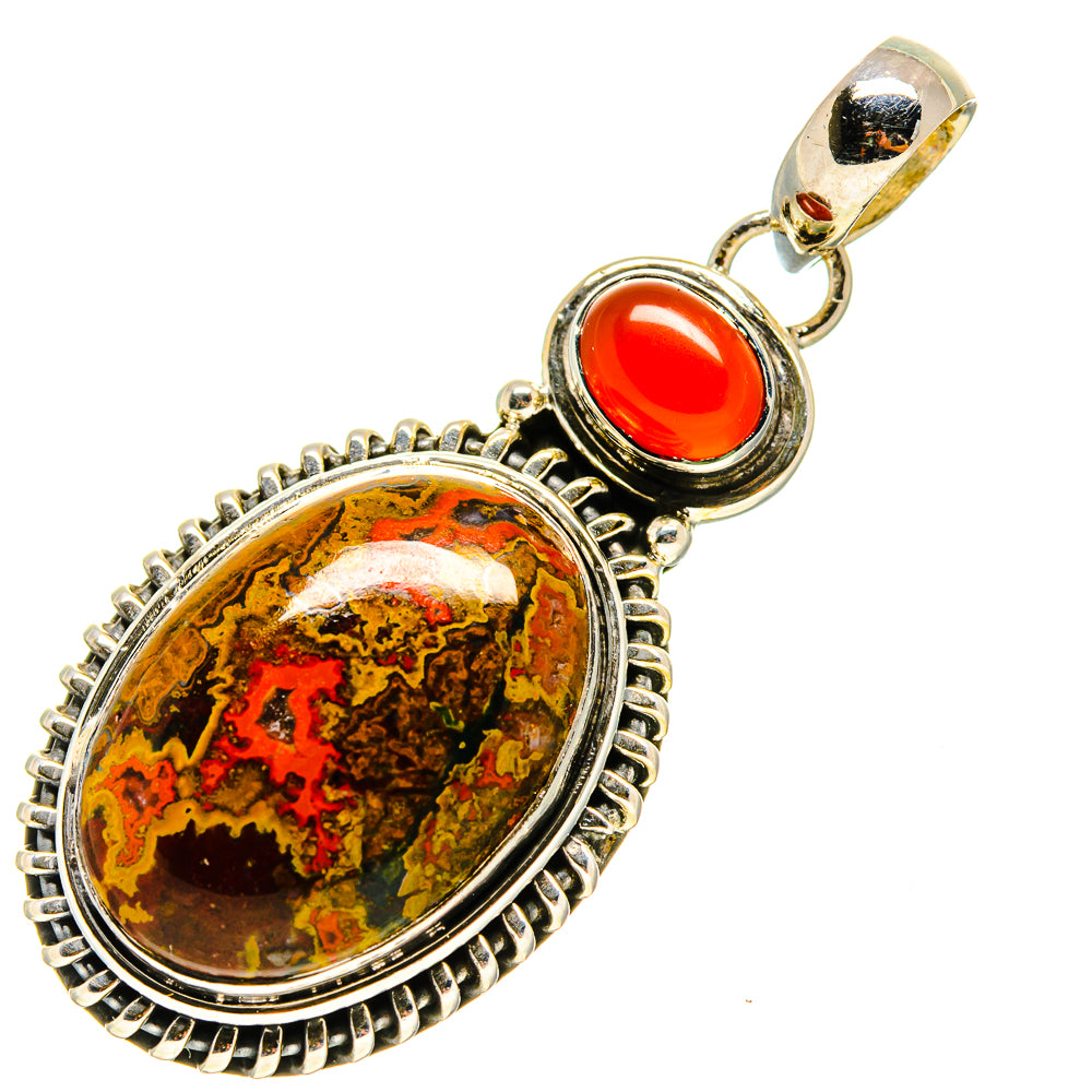 Moroccan Agate Pendants handcrafted by Anasilvercos - PD755207