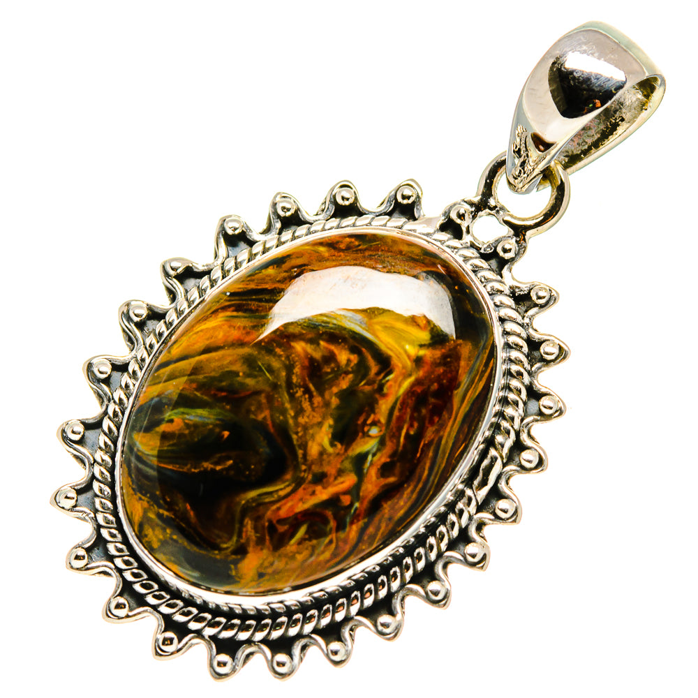 Golden Pietersite Pendants handcrafted by Anasilvercos - PD755244
