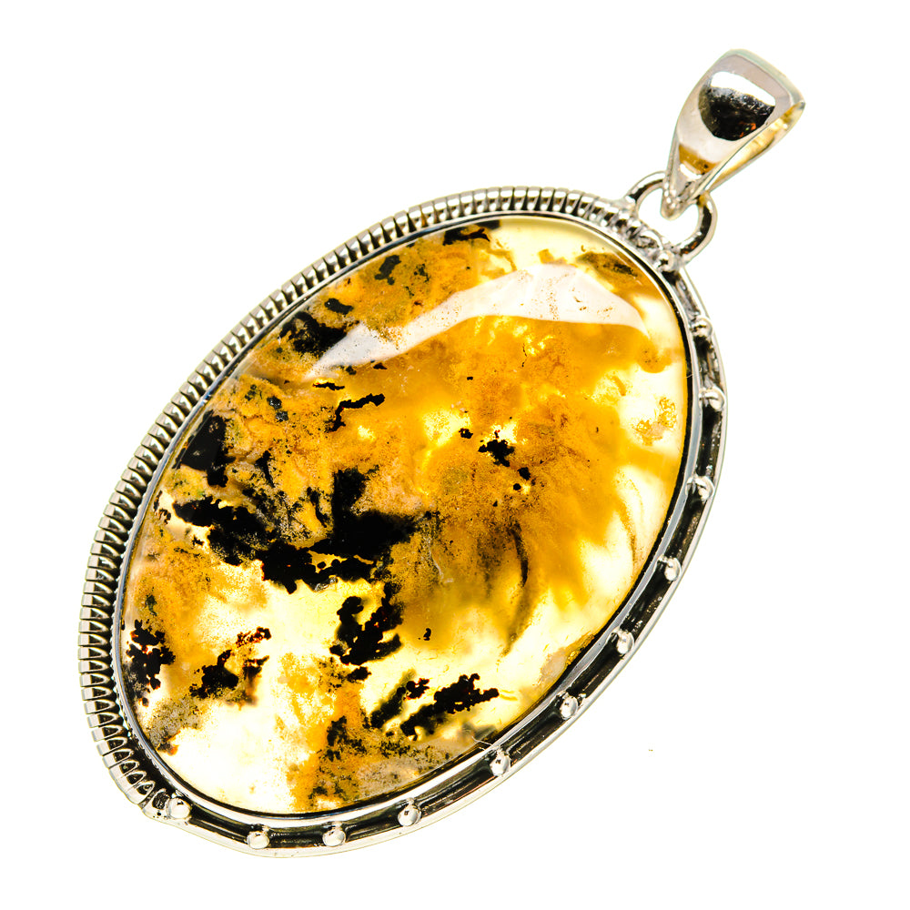 Plume Agate Pendants handcrafted by Anasilvercos - PD755254