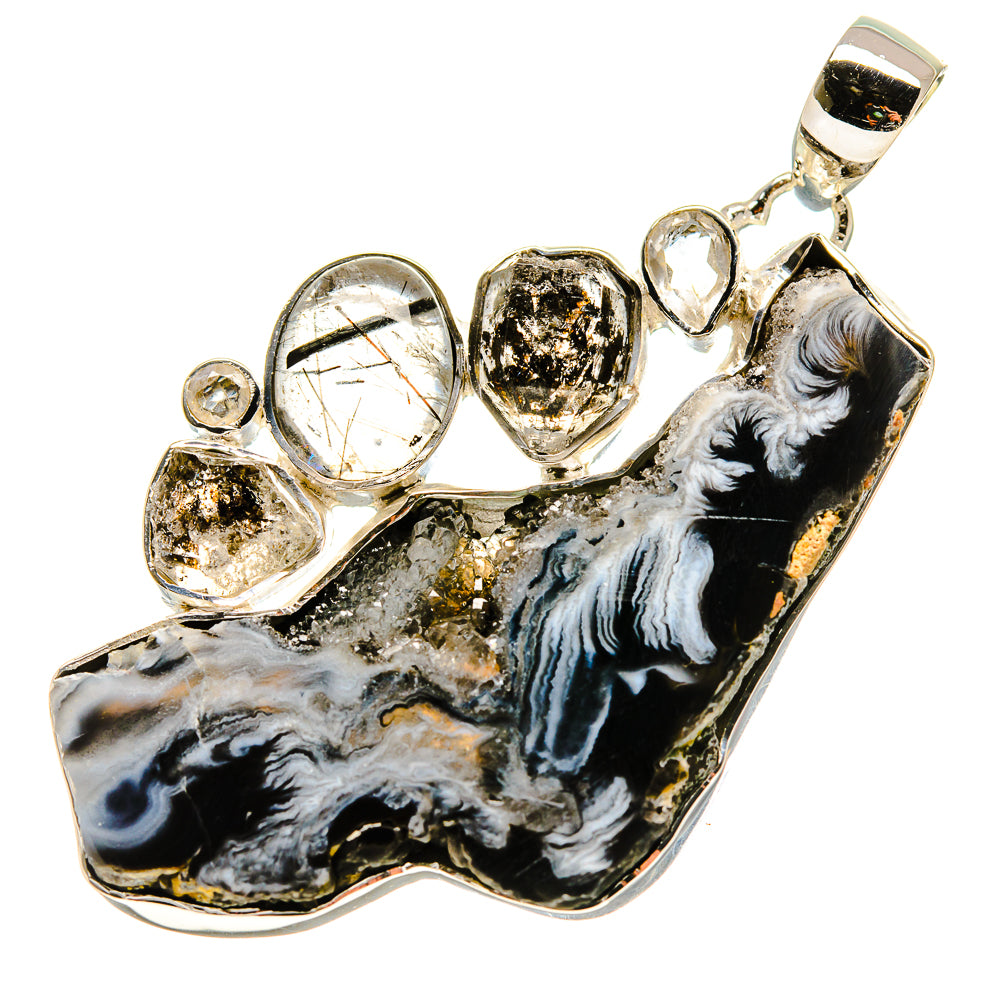 Occo Geode Slice Pendants handcrafted by Anasilvercos - PD755257