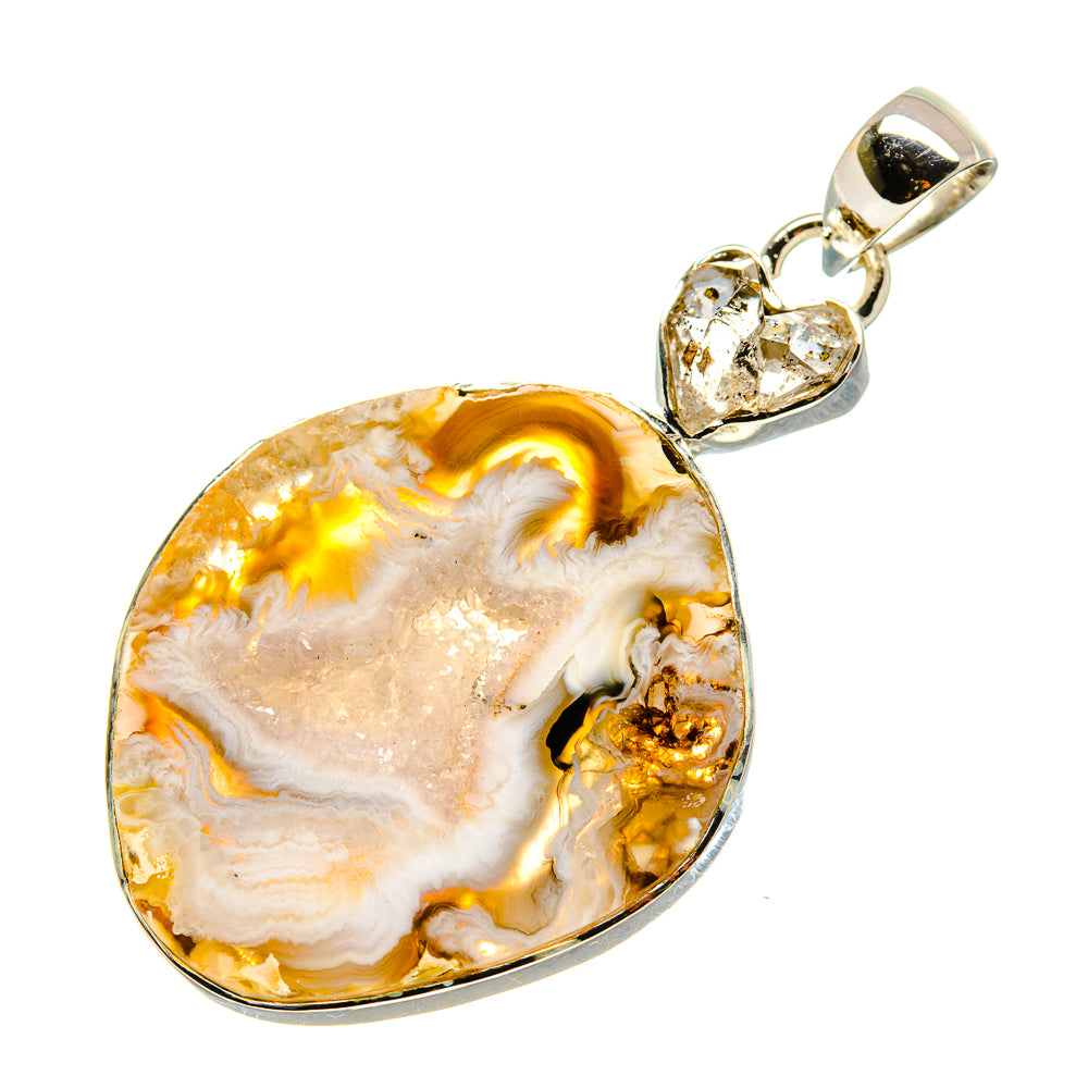 Occo Geode Slice Pendants handcrafted by Anasilvercos - PD755260