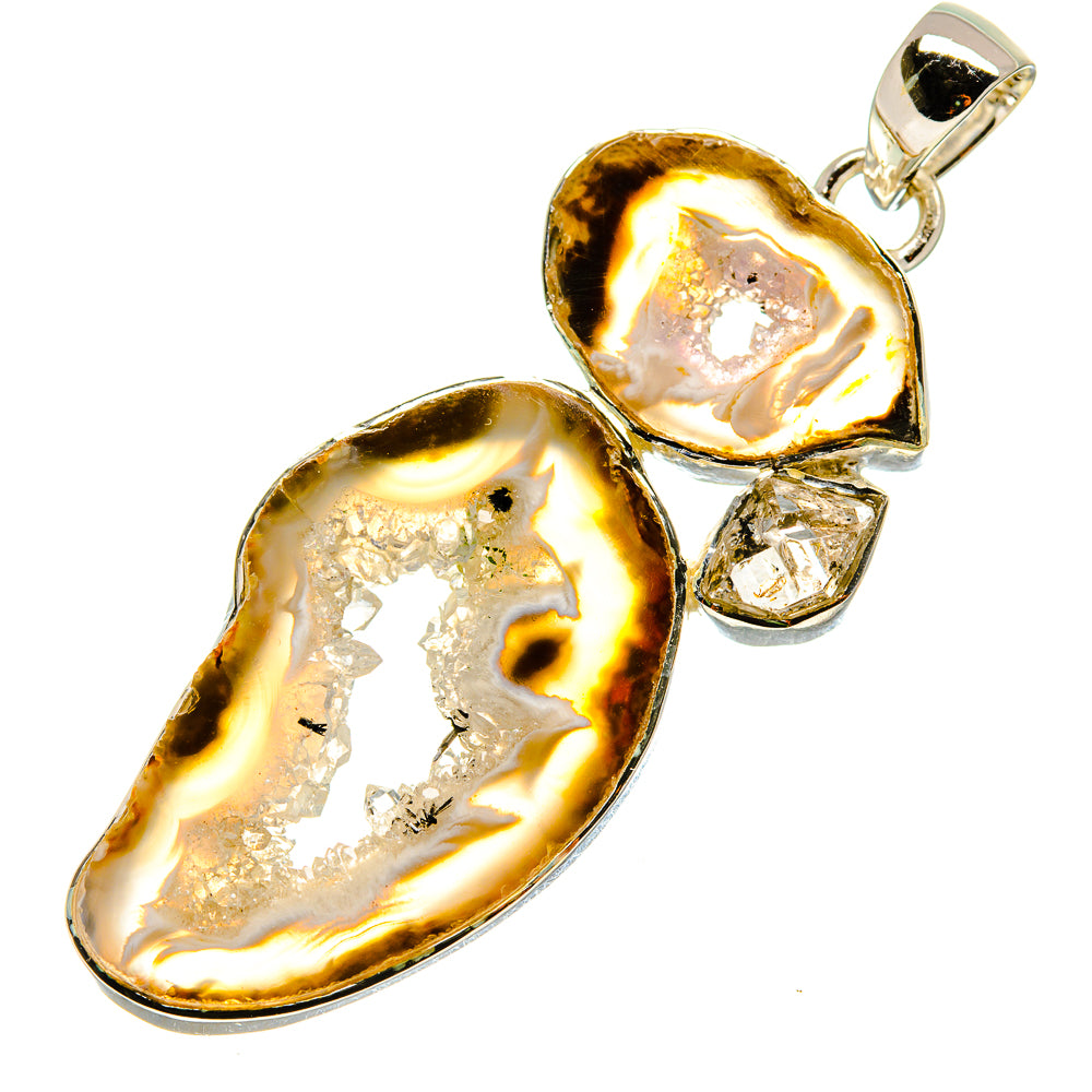 Occo Geode Slice Pendants handcrafted by Anasilvercos - PD755288