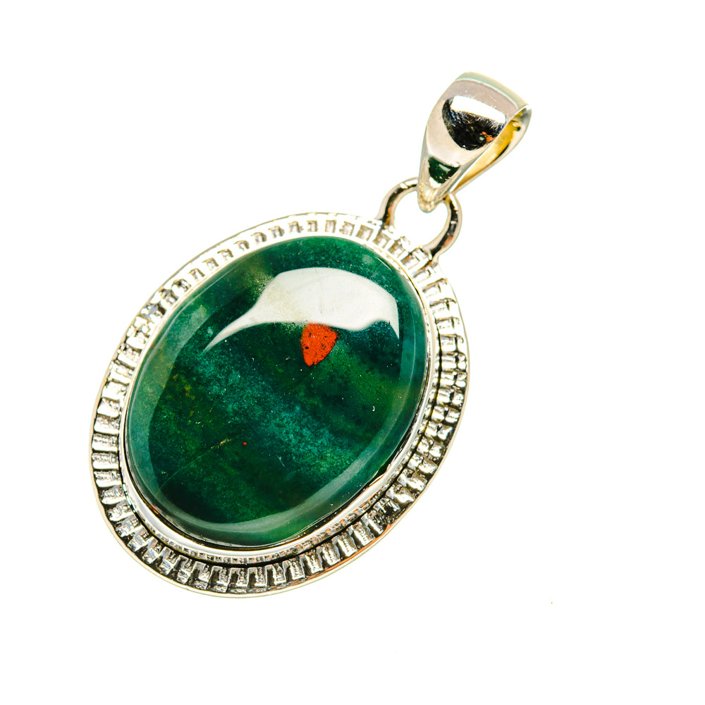 Bloodstone Pendants handcrafted by Anasilvercos - PD7553