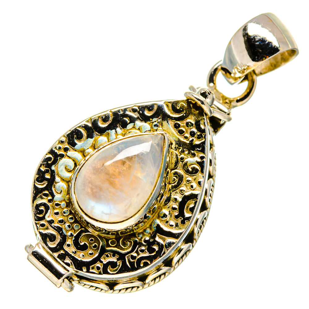 Rainbow Moonstone Pendants handcrafted by Anasilvercos - PD755364