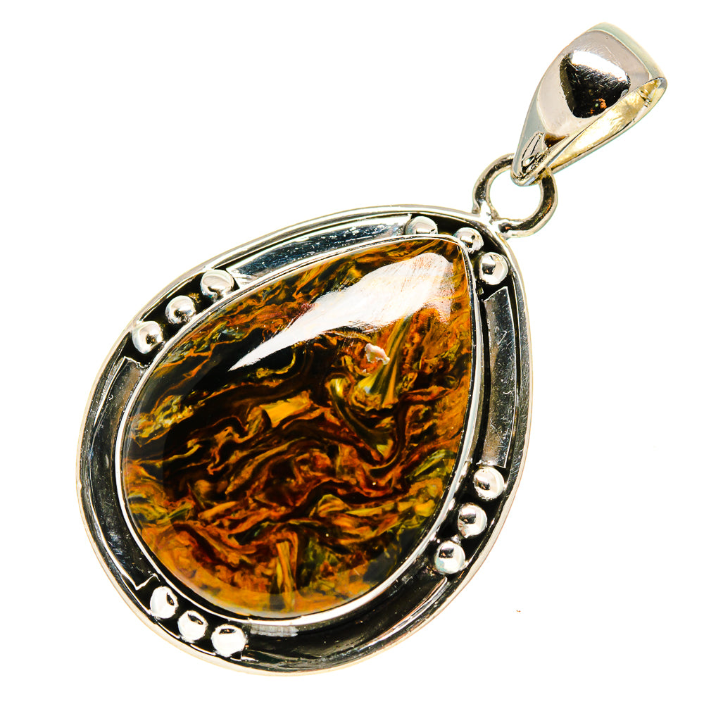Golden Pietersite Pendants handcrafted by Anasilvercos - PD755376