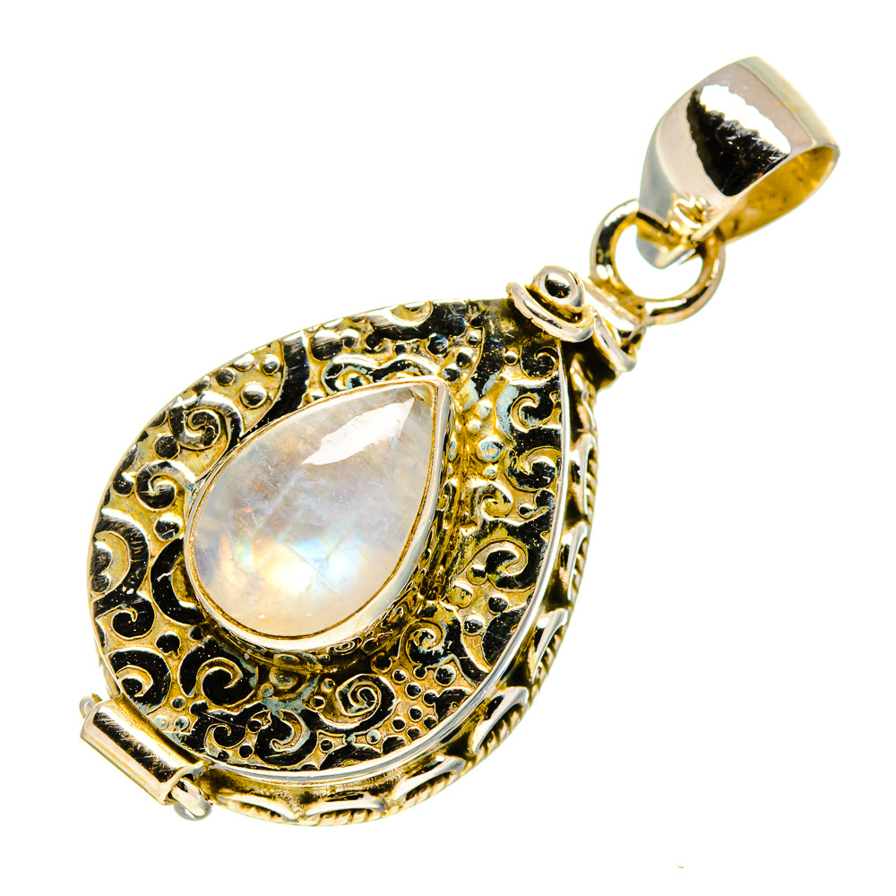 Rainbow Moonstone Pendants handcrafted by Anasilvercos - PD755379