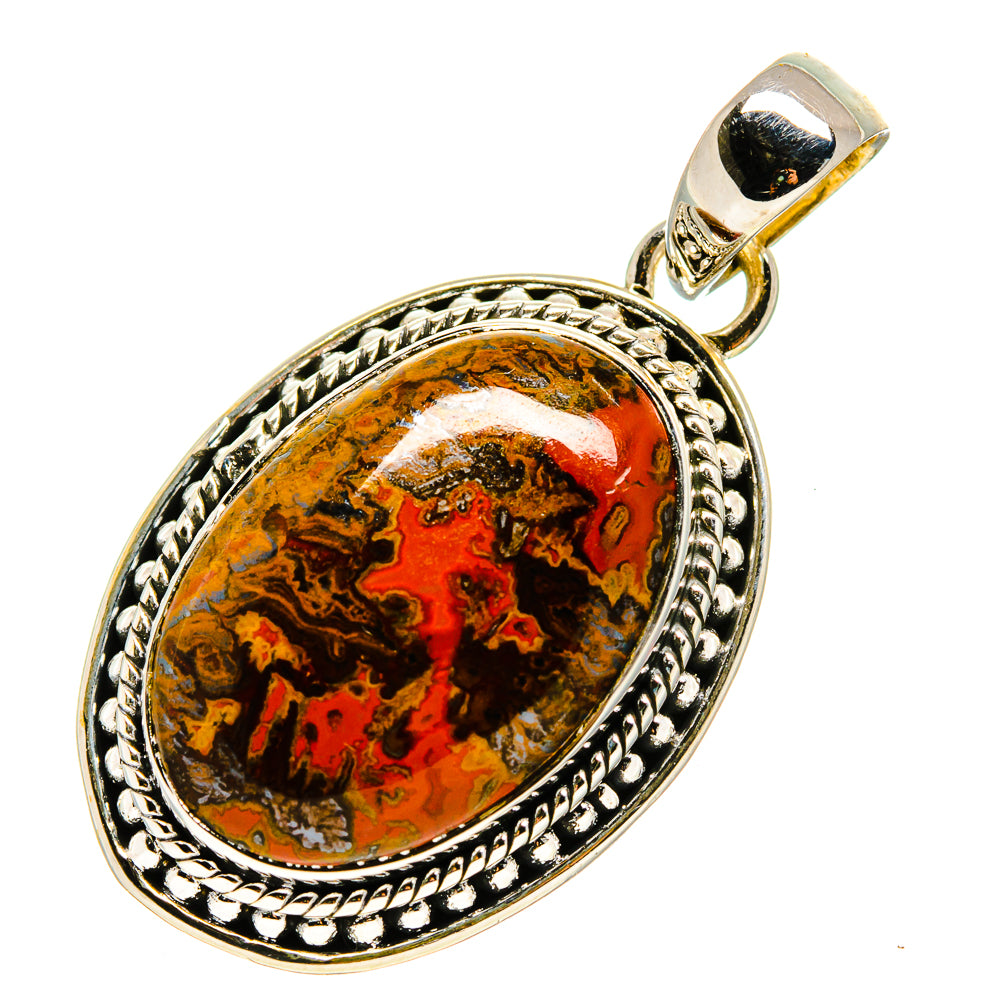 Moroccan Agate Pendants handcrafted by Anasilvercos - PD755389