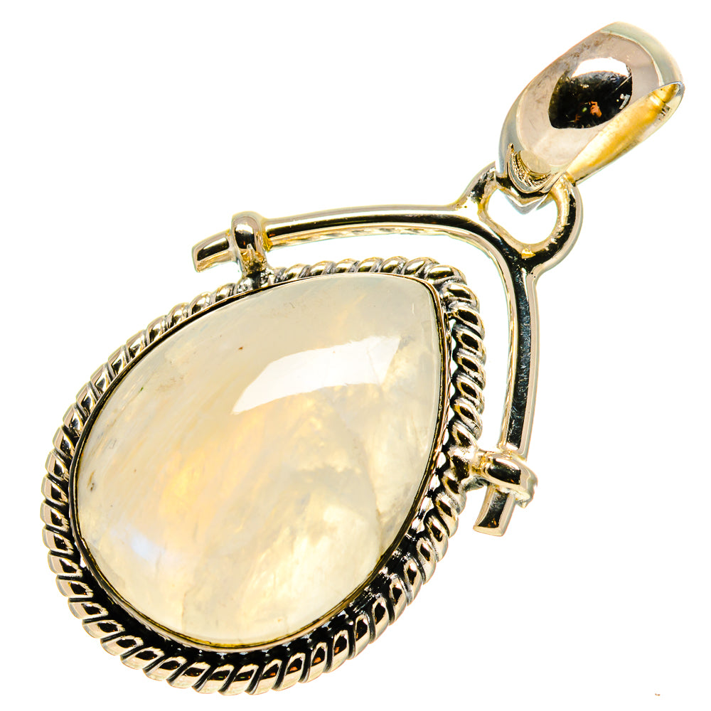 Rainbow Moonstone Pendants handcrafted by Anasilvercos - PD755395