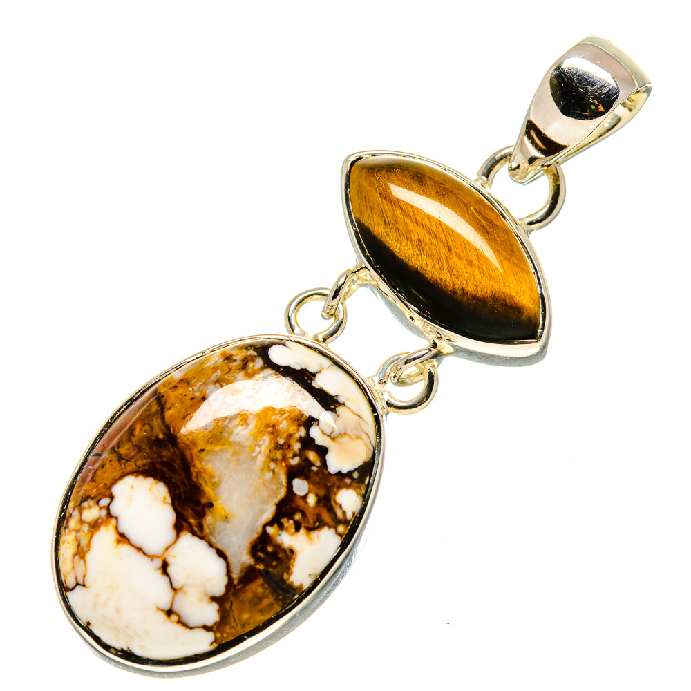 Peanut Wood Jasper Pendants handcrafted by Anasilvercos - PD755422