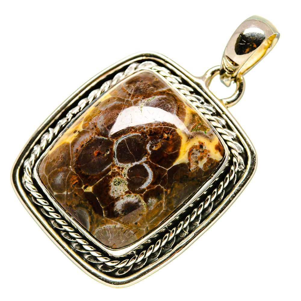 Mushroom Rhyolite Pendants handcrafted by Anasilvercos - PD755458