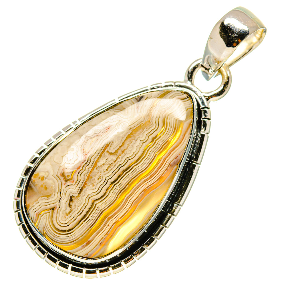 Laguna Lace Agate Pendants handcrafted by Anasilvercos - PD755473