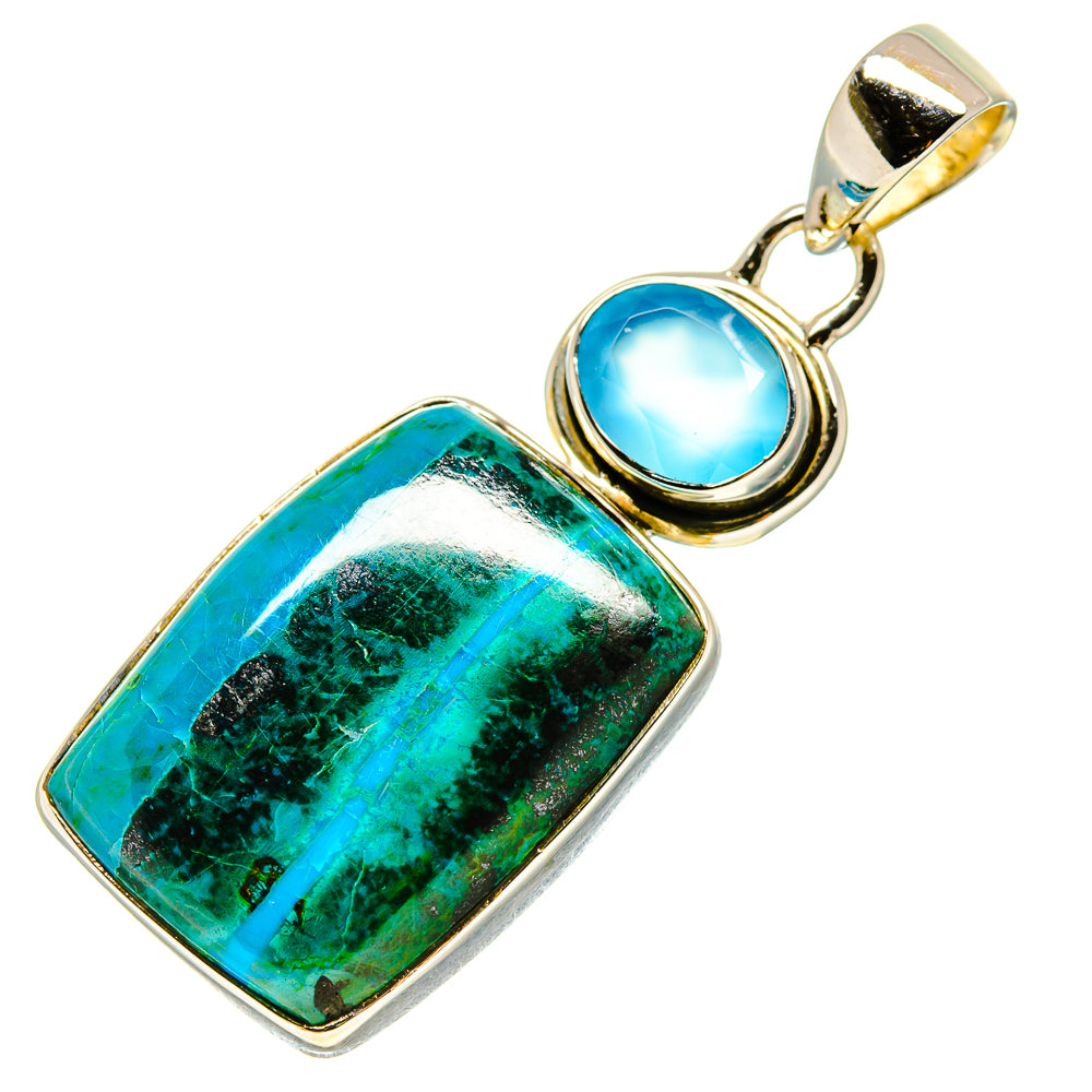 Chrysocolla Pendants handcrafted by Anasilvercos - PD755477