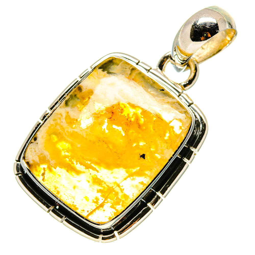 Plume Agate Pendants handcrafted by Anasilvercos - PD755484