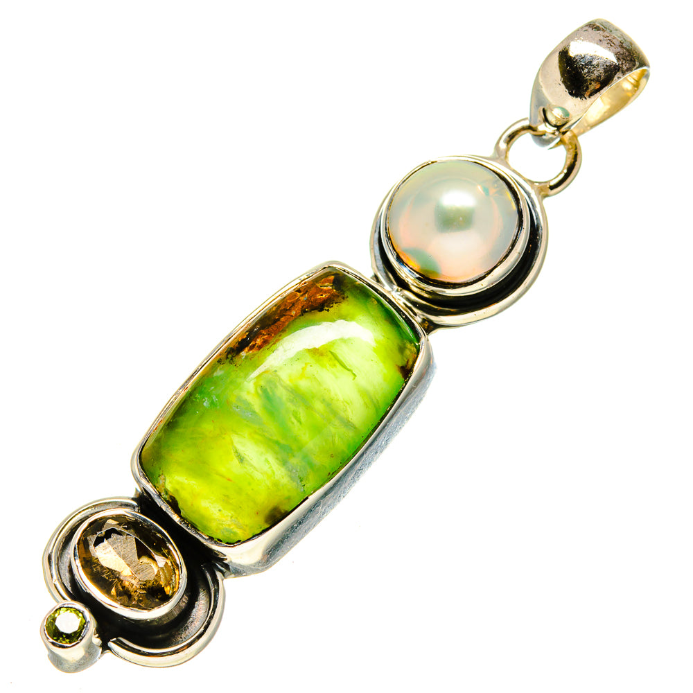 Chrysoprase Pendants handcrafted by Anasilvercos - PD755518