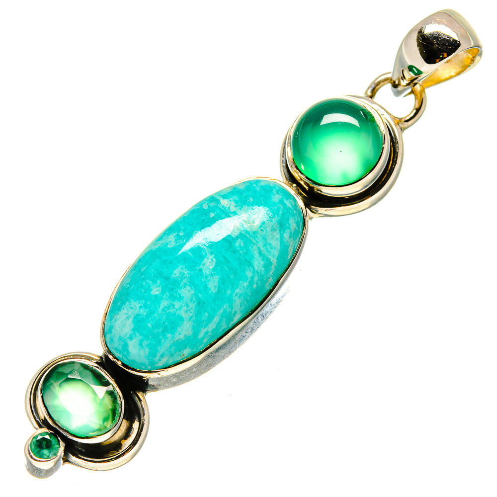 Amazonite Pendants handcrafted by Anasilvercos - PD755519