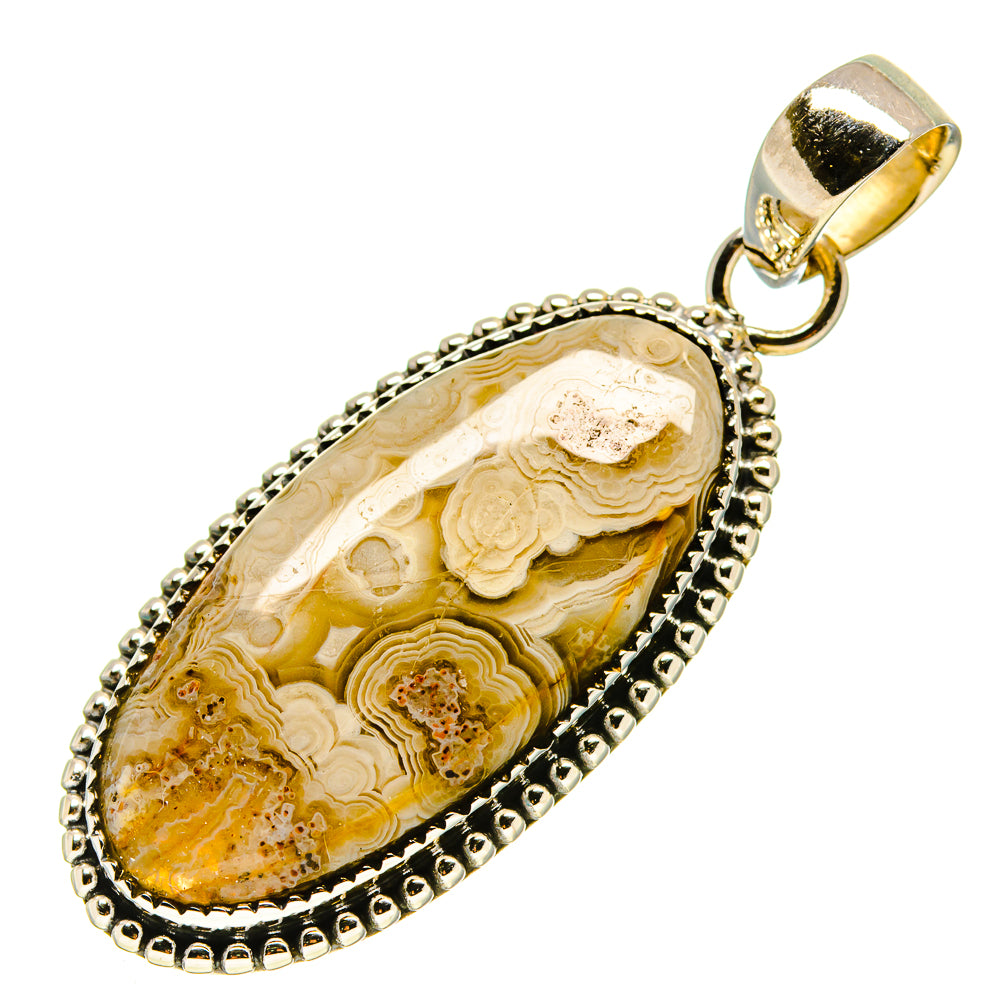 Laguna Lace Agate Pendants handcrafted by Anasilvercos - PD755528