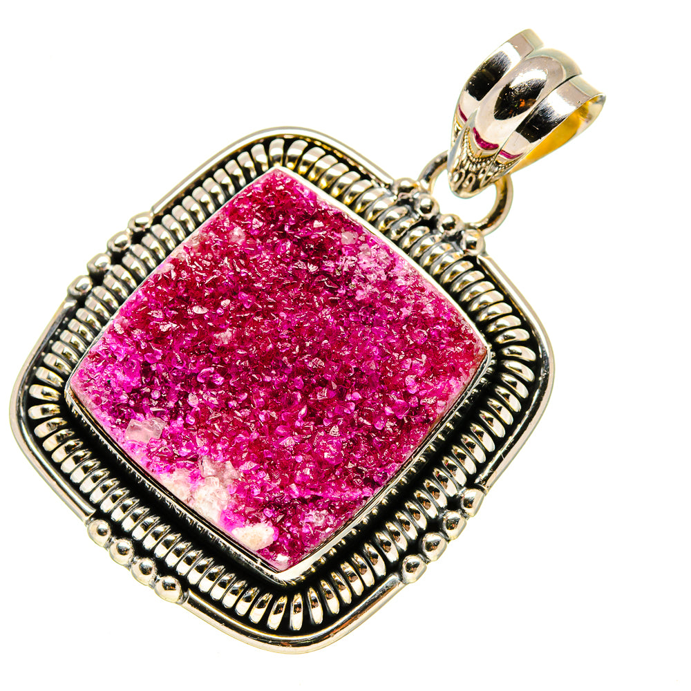Cobalto Calcite Druzy Pendants handcrafted by Anasilvercos - PD755539