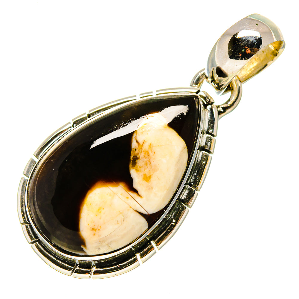Peanut Wood Jasper Pendants handcrafted by Anasilvercos - PD755547