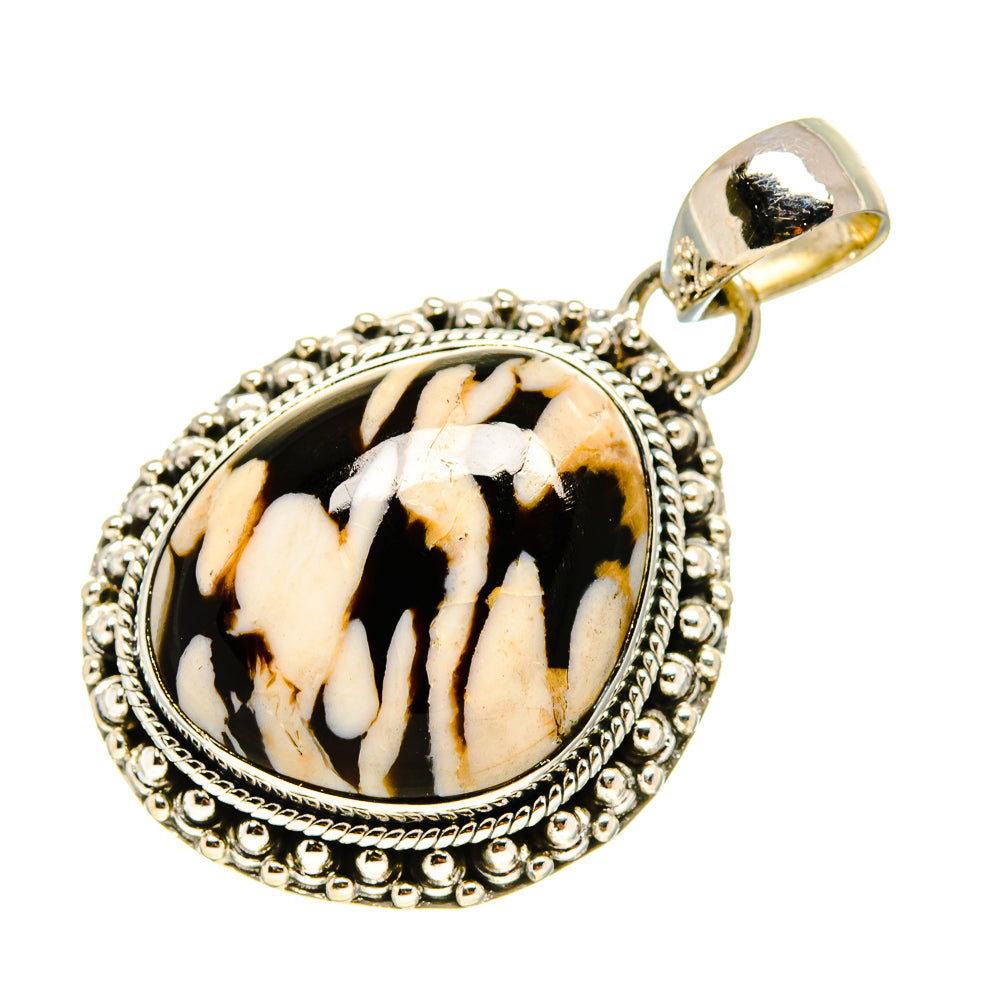 Peanut Wood Jasper Pendants handcrafted by Anasilvercos - PD755574