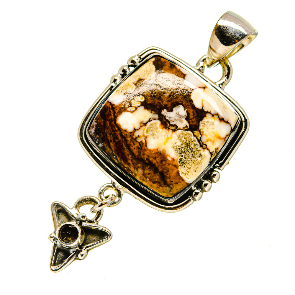 Peanut Wood Jasper Pendants handcrafted by Anasilvercos - PD755590