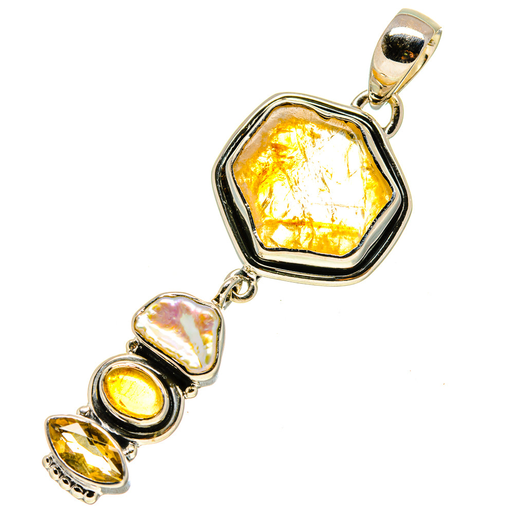 Citrine Pendants handcrafted by Anasilvercos - PD755602