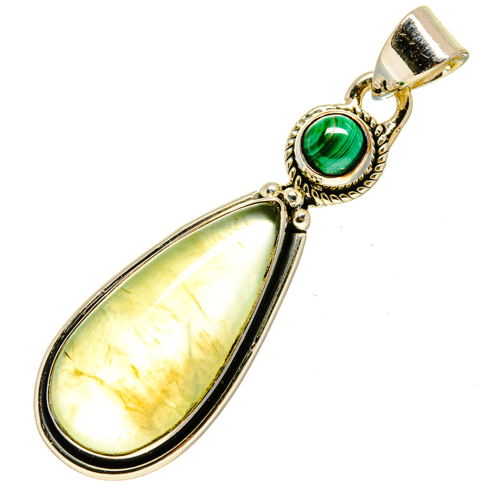 Prehnite Pendants handcrafted by Anasilvercos - PD755609
