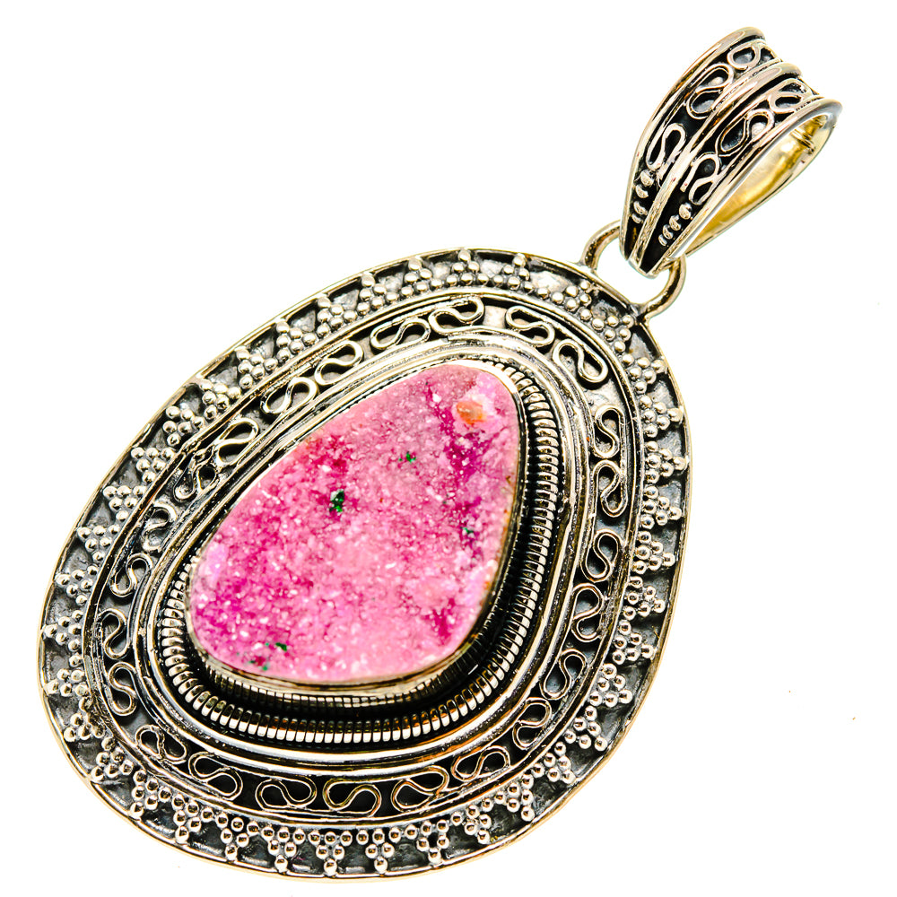 Cobalto Calcite Druzy Pendants handcrafted by Anasilvercos - PD755611