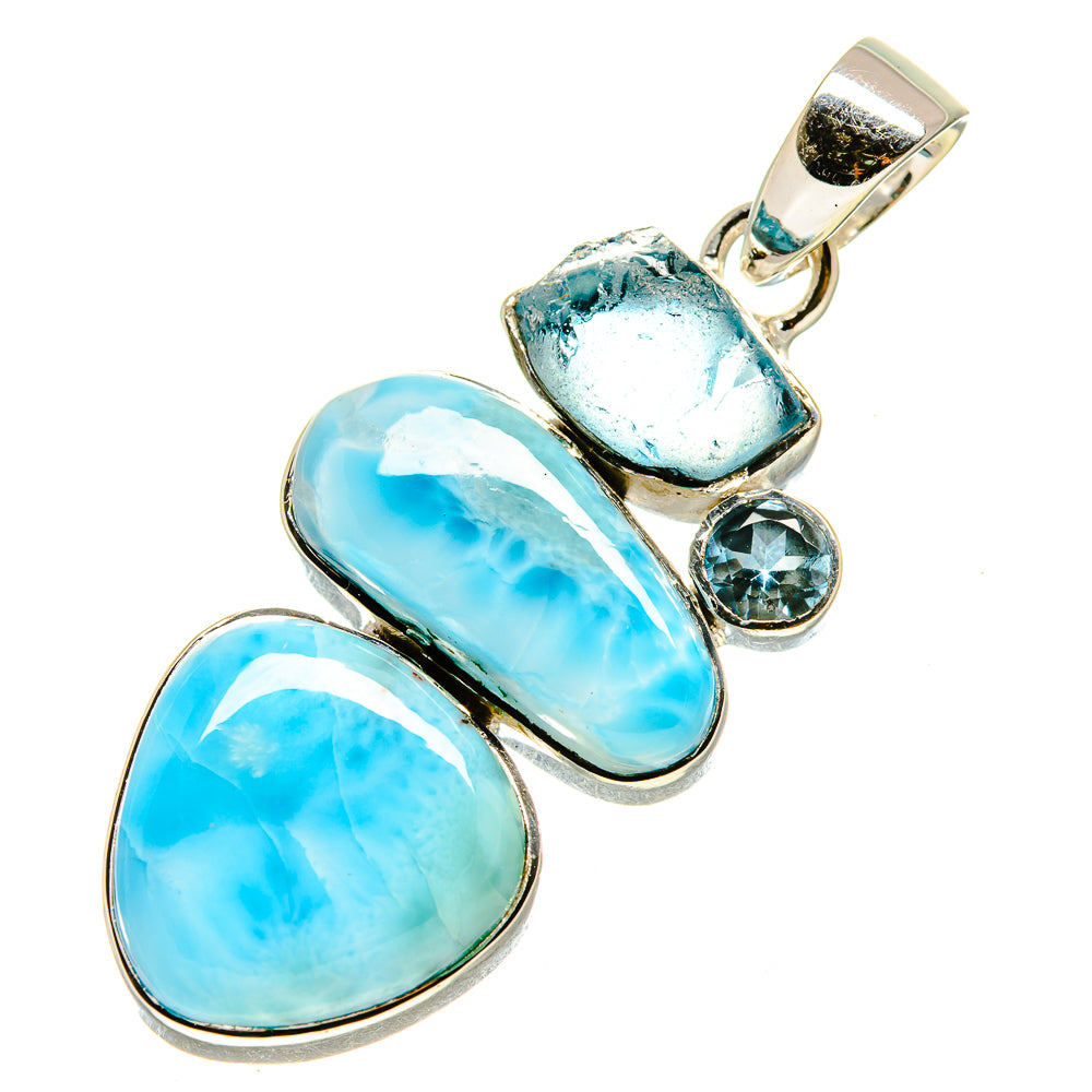 Larimar Pendants handcrafted by Anasilvercos - PD755615