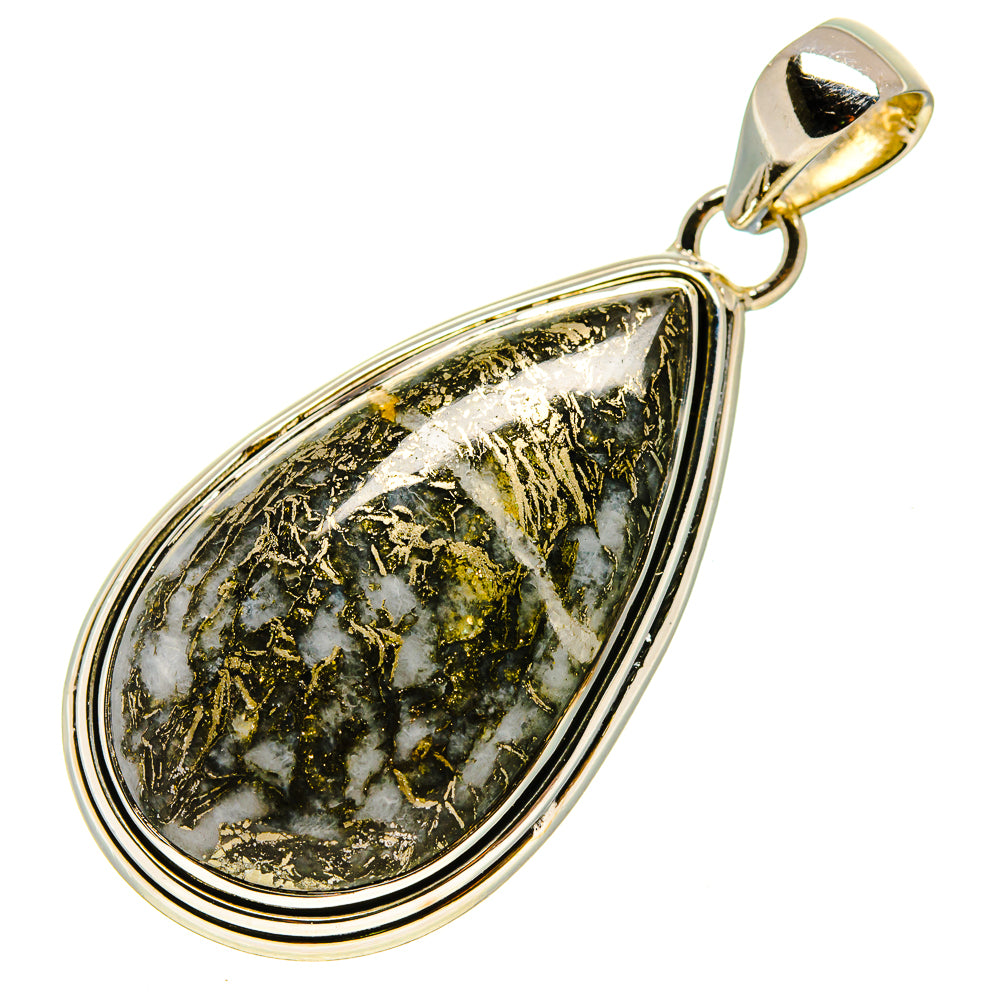 Pyrite Agate Pendants handcrafted by Anasilvercos - PD755616