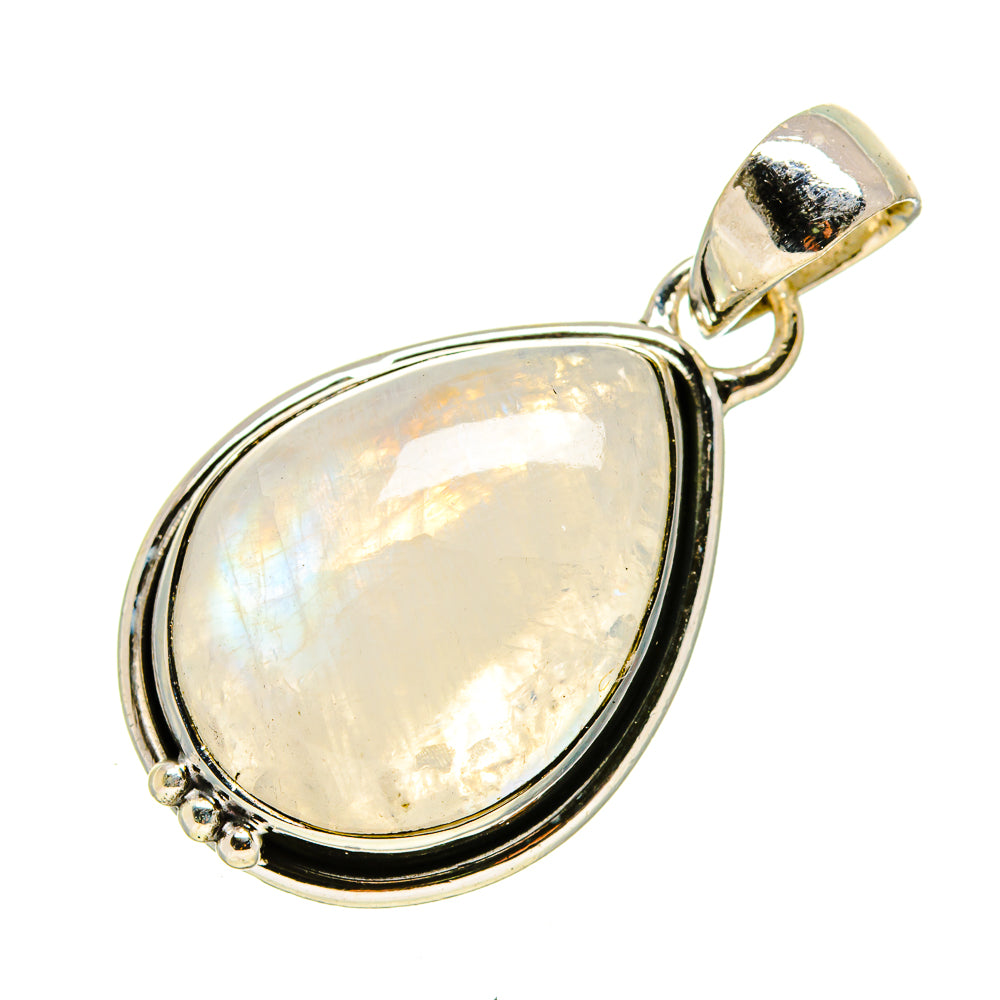 Rainbow Moonstone Pendants handcrafted by Anasilvercos - PD755644