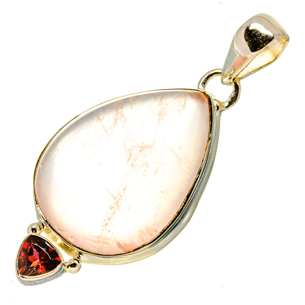 Rose Quartz Pendants handcrafted by Anasilvercos - PD755684