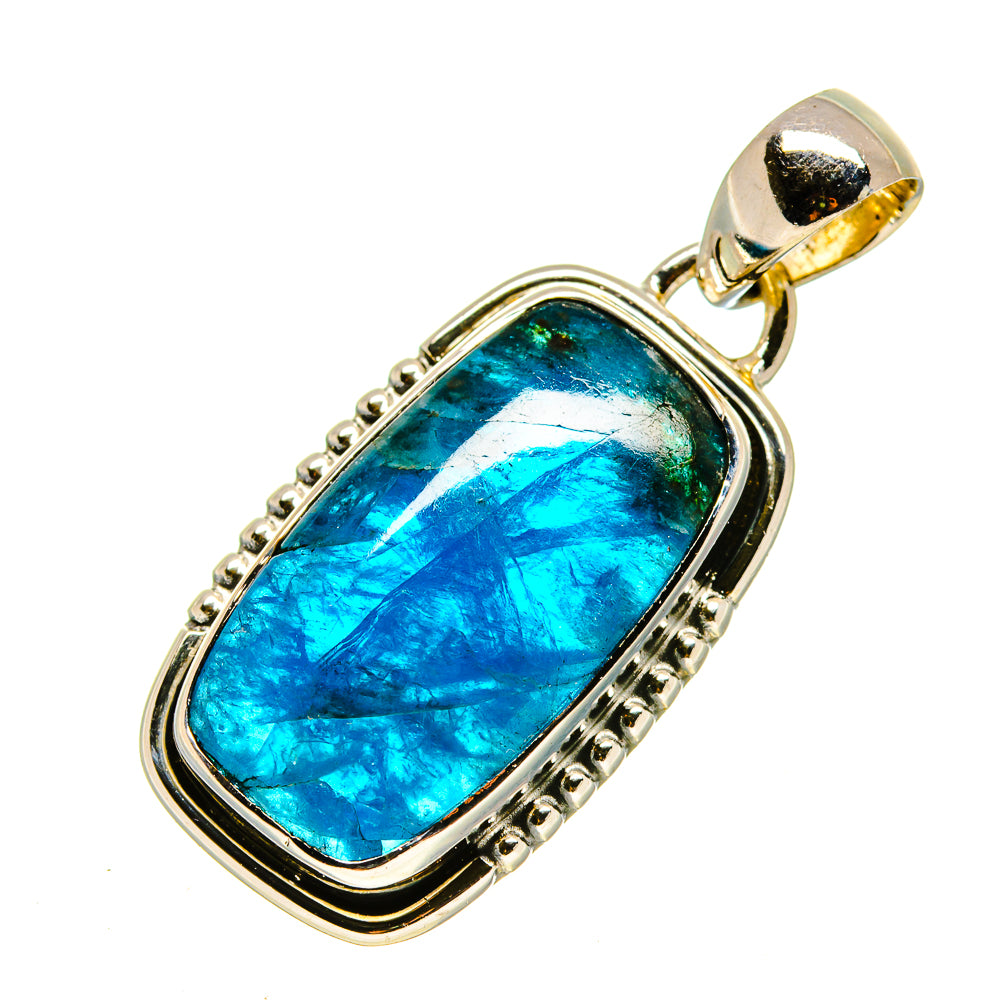 Chrysocolla In Quartz Pendants handcrafted by Anasilvercos - PD755689
