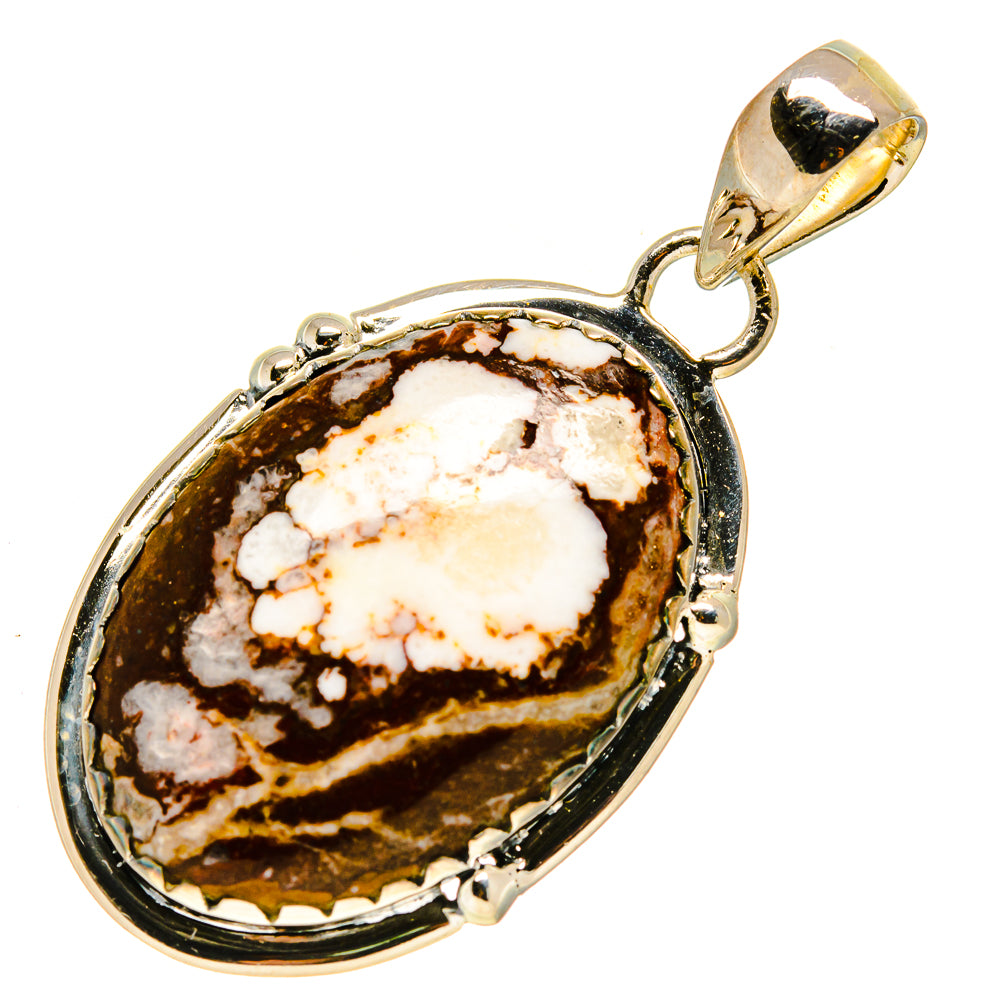 Peanut Wood Jasper Pendants handcrafted by Anasilvercos - PD755693