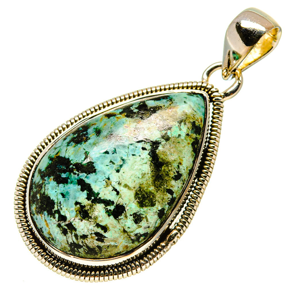 Tibetan Turquoise Pendants handcrafted by Anasilvercos - PD755694