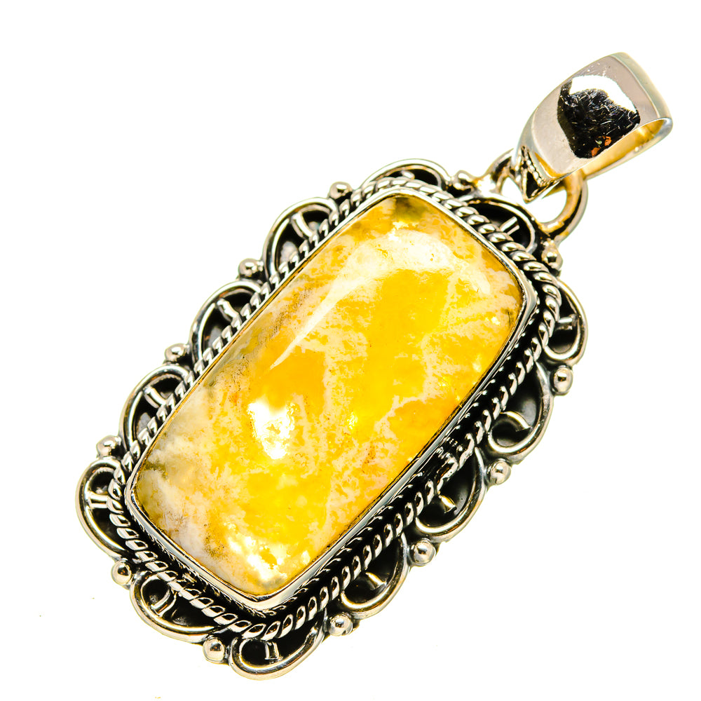 Plume Agate Pendants handcrafted by Anasilvercos - PD755706