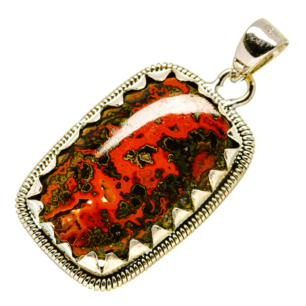 Moroccan Agate Pendants handcrafted by Anasilvercos - PD755709