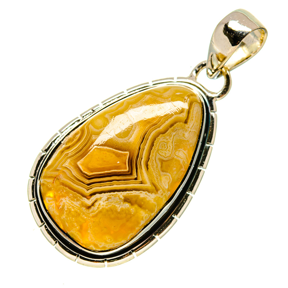 Laguna Lace Agate Pendants handcrafted by Anasilvercos - PD755715