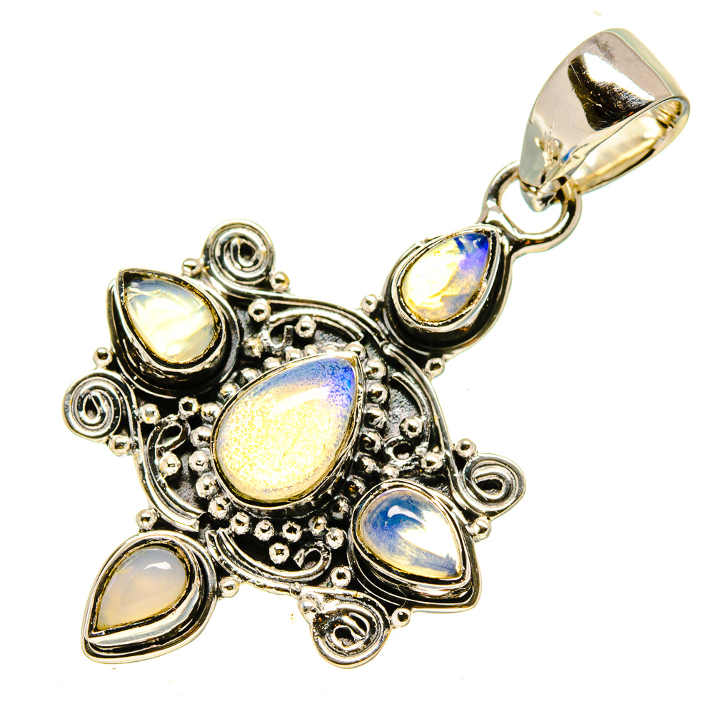 Ethiopian Opal Pendants handcrafted by Anasilvercos - PD755732