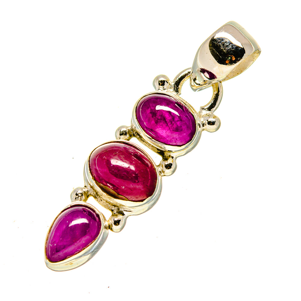 Pink Tourmaline Pendants handcrafted by Anasilvercos - PD755734