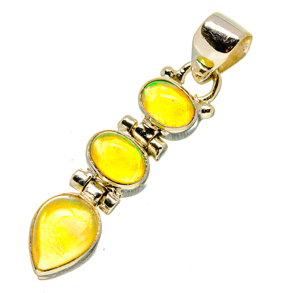 Ethiopian Opal Pendants handcrafted by Anasilvercos - PD755735