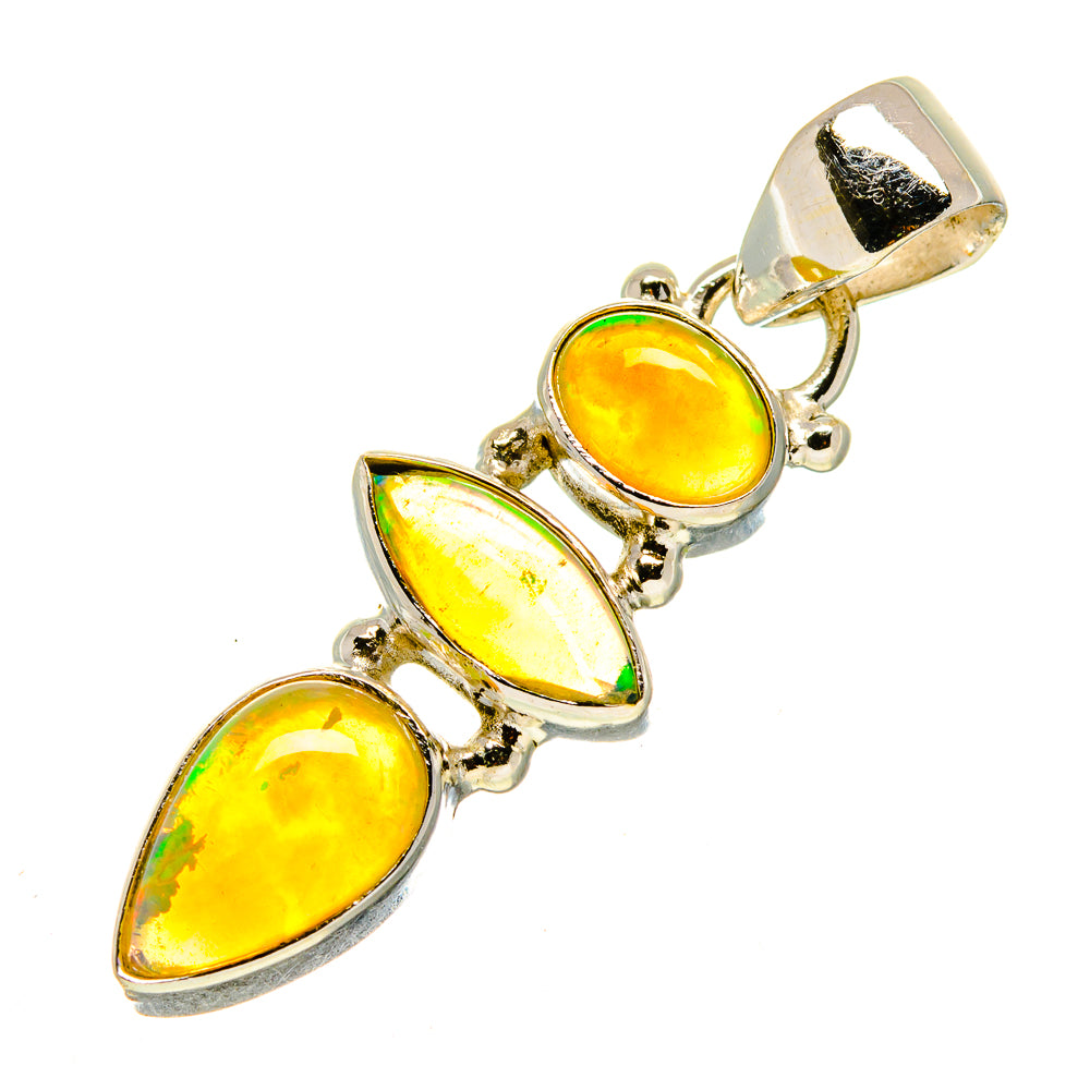 Ethiopian Opal Pendants handcrafted by Anasilvercos - PD755736