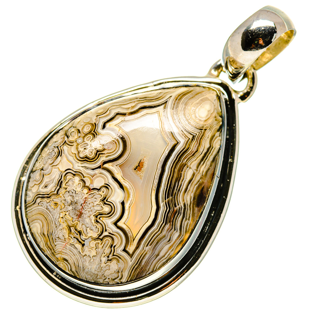 Laguna Lace Agate Pendants handcrafted by Anasilvercos - PD755756