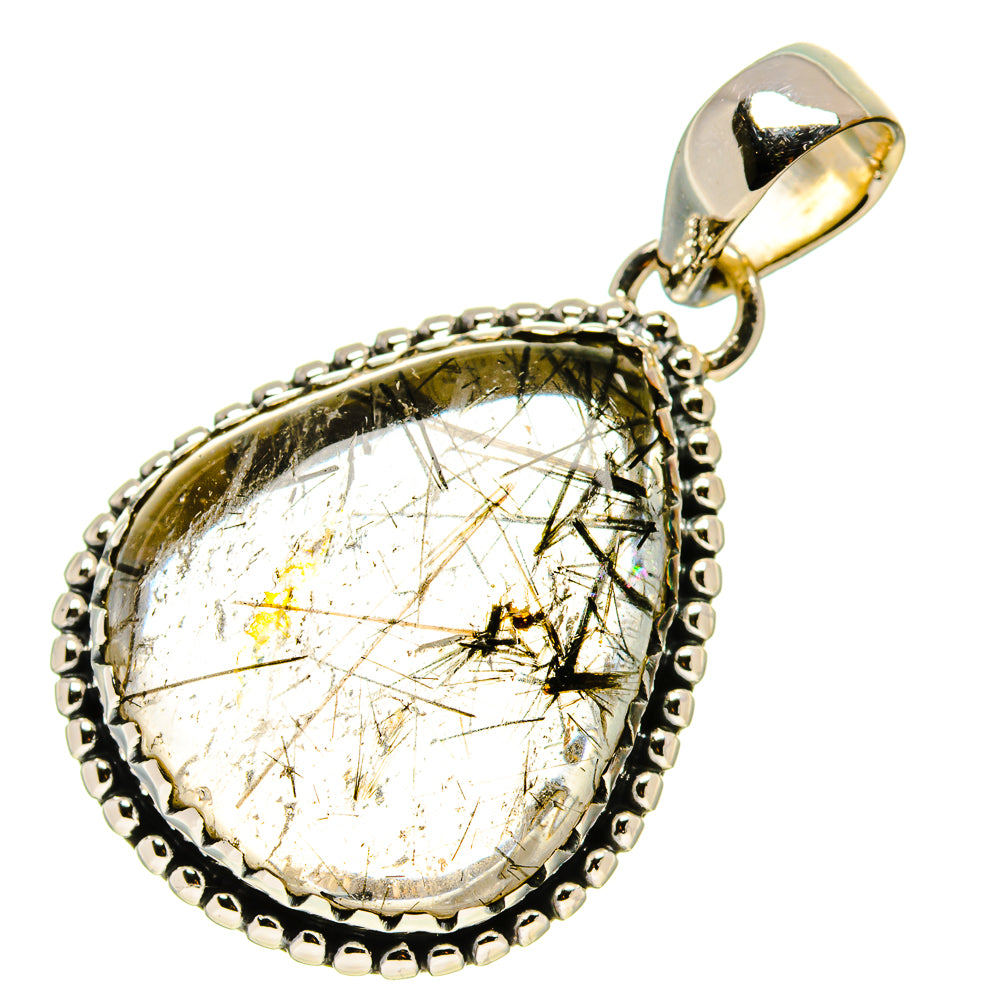 Tourmalinated Quartz Pendants handcrafted by Anasilvercos - PD755758