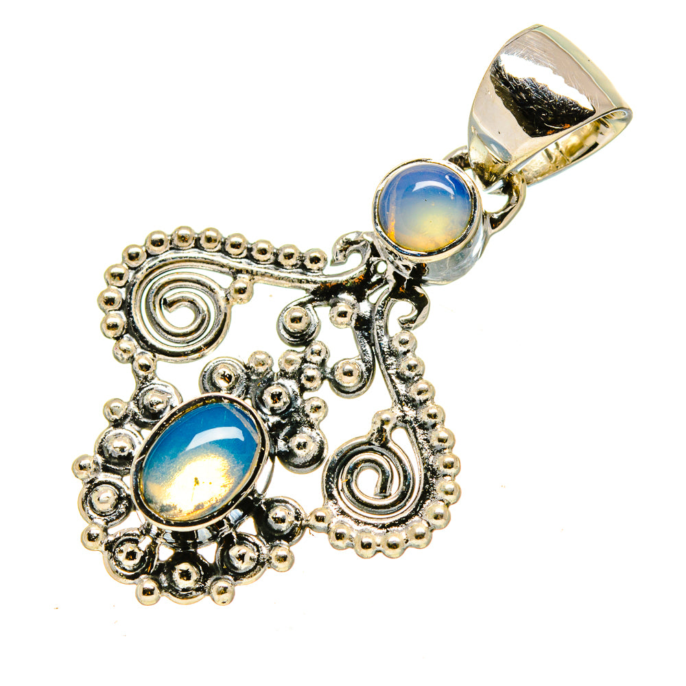 Ethiopian Opal Pendants handcrafted by Anasilvercos - PD755781