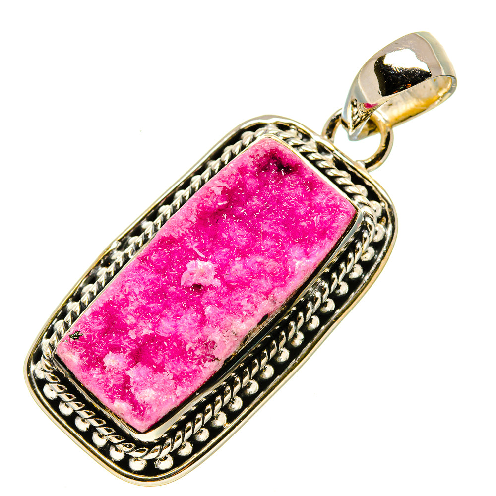 Cobalto Calcite Druzy Pendants handcrafted by Anasilvercos - PD755785
