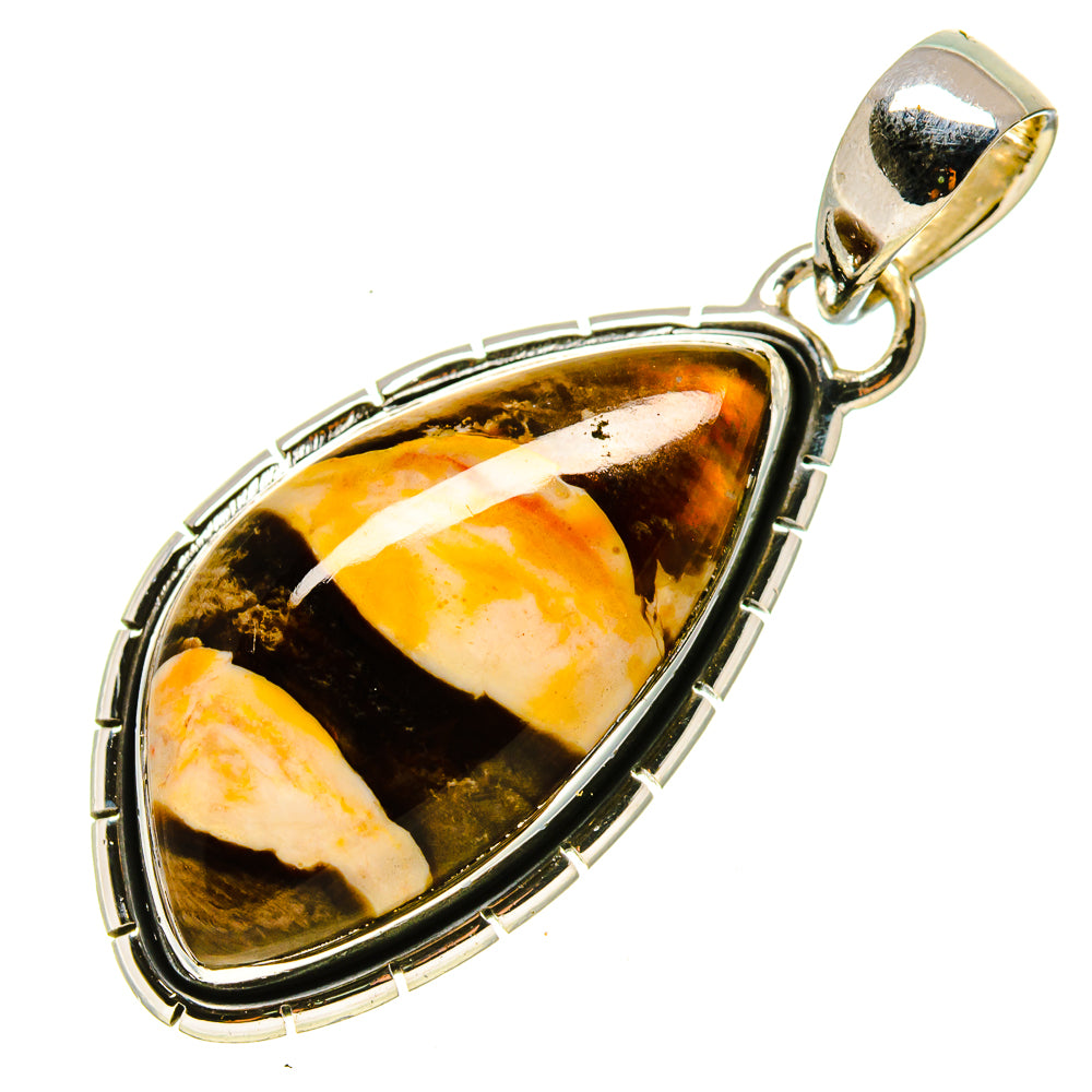 Peanut Wood Jasper Pendants handcrafted by Anasilvercos - PD755803