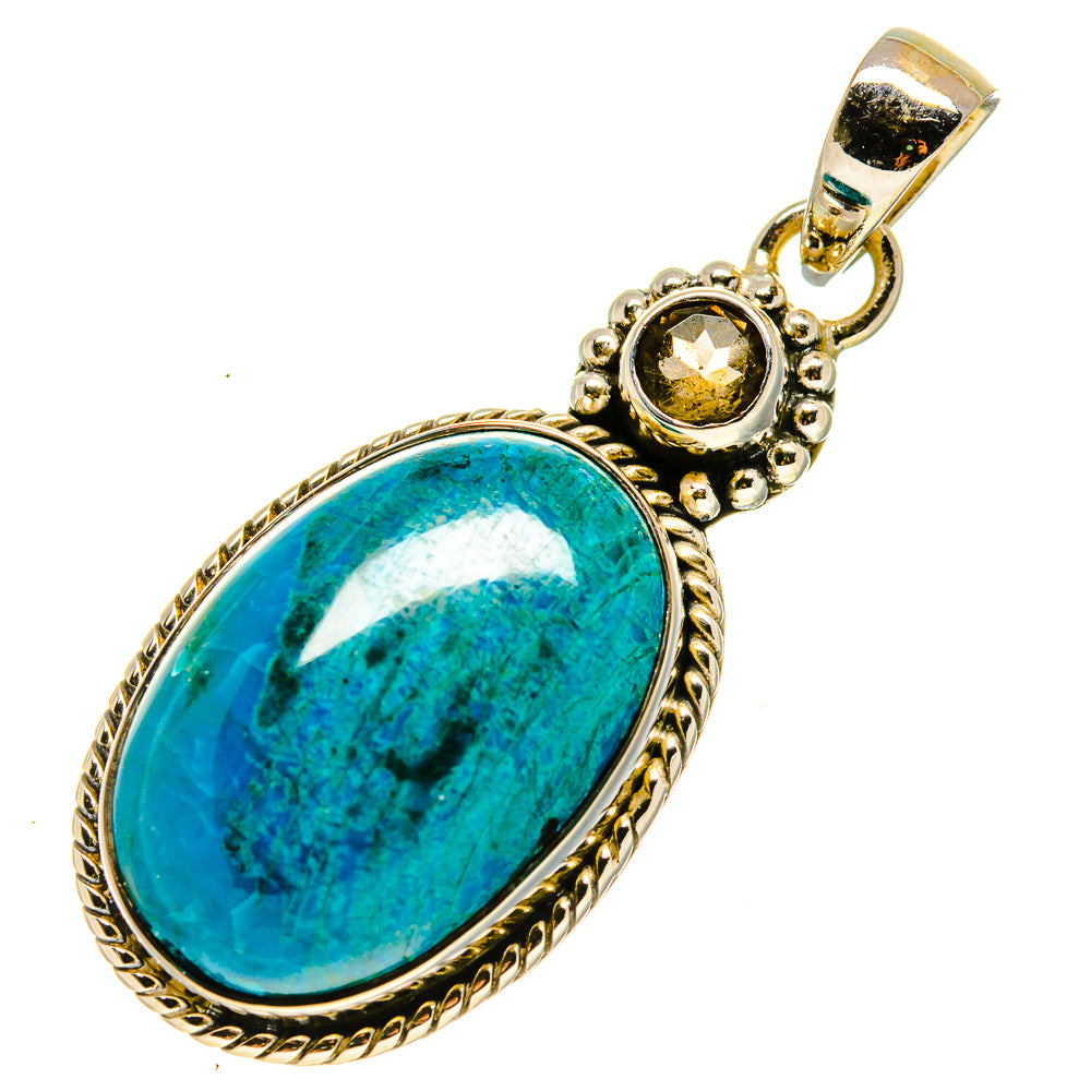 Chrysocolla Pendants handcrafted by Anasilvercos - PD755804