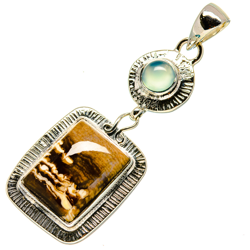 Peanut Wood Jasper Pendants handcrafted by Anasilvercos - PD755825