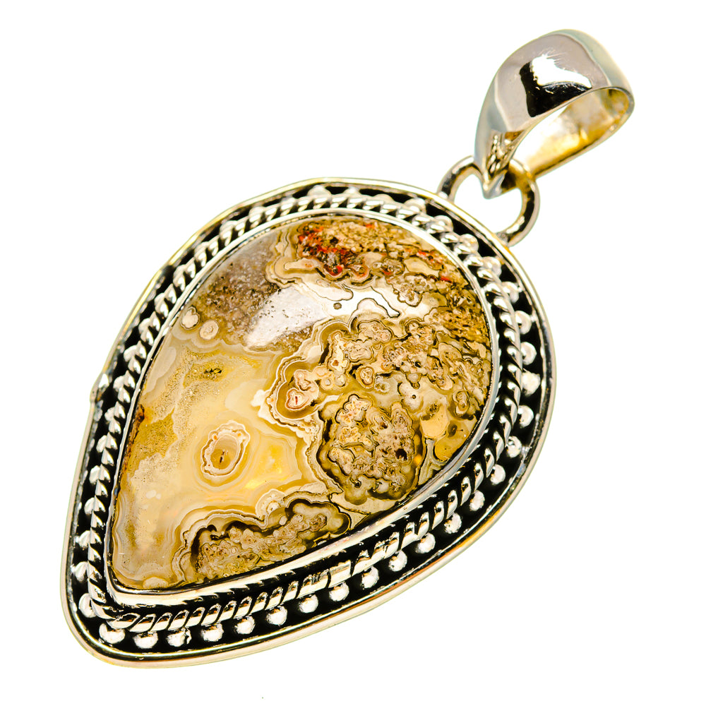 Laguna Lace Agate Pendants handcrafted by Anasilvercos - PD755846